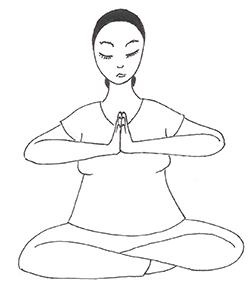 prayer pose